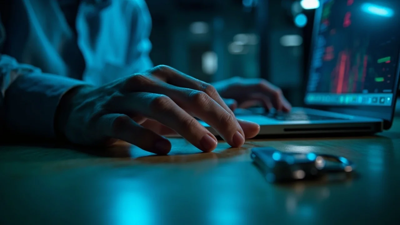A security scan scene before installing an app