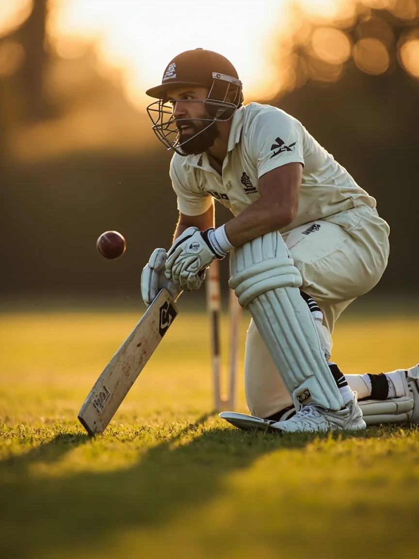 A wicketkeeper in a low ready stance during a training drill