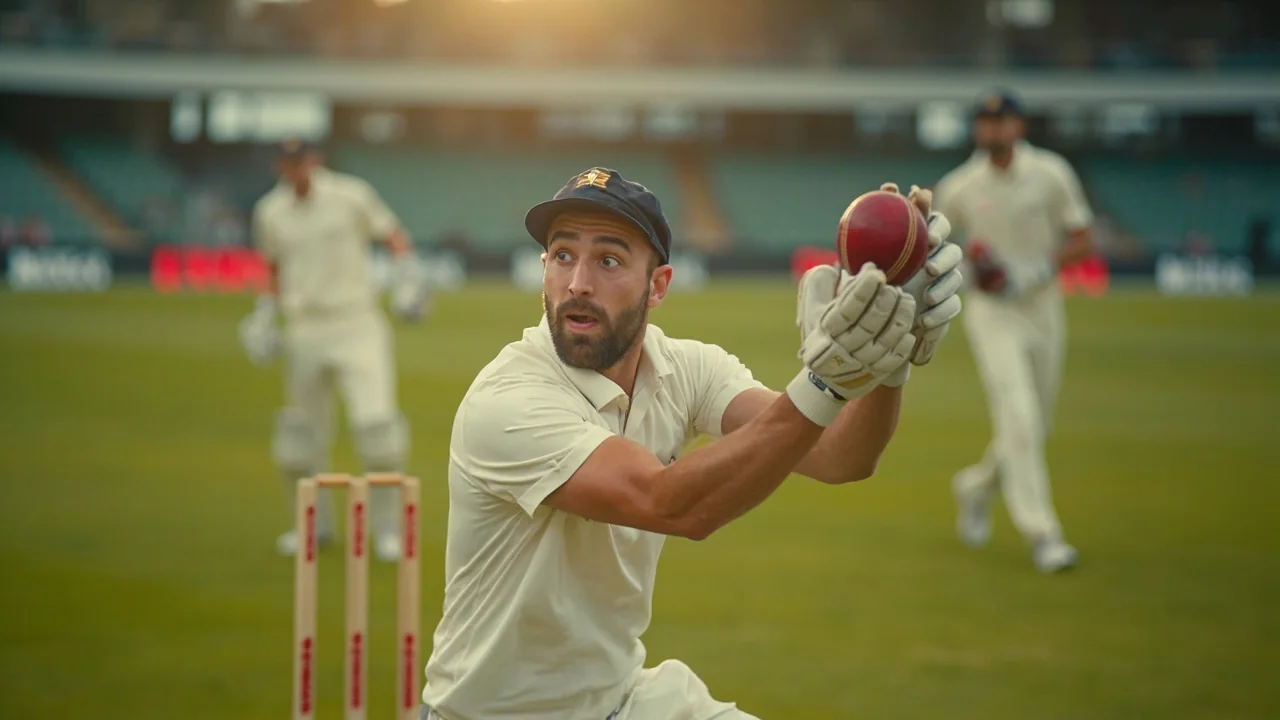 Editorial photograph illustrating points system fielding event